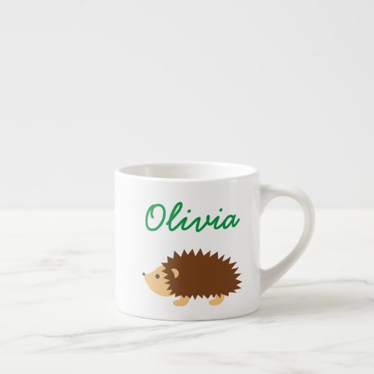 Personalisierte Tasse von Kindern mit kleinen Igel (Rechts)