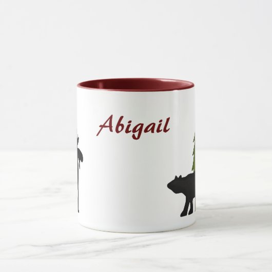 Personalisierte Tasse von Moose und Bären (Zentrum)