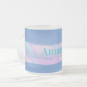 Personalisierte Tasse von Northern Lights Blue Gli (Vorderseite Links)