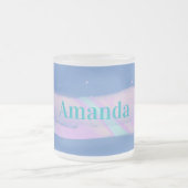 Personalisierte Tasse von Northern Lights Blue Gli (Mittel)