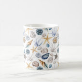 Personalisierte Tasse von Starfish und Seashell-Ka (Mittel)