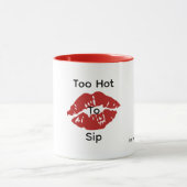 Personalisierte Tasse "Zu heiß bis zu scharf" (Zentrum)