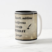 Personalisierte Tasse zum 102. Geburtstag (VorderseiteRechts)