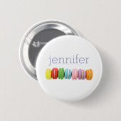 Personalisierte Taste für Macarons Button (Vorne & Hinten)