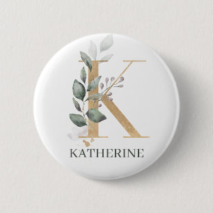 Personalisierte Taste K Monogram Button