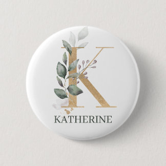Personalisierte Taste K Monogram Button