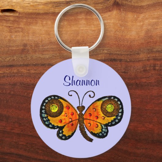 Personalisierte Tastenkette mit gestrichenen Schme Schlüsselanhänger (Vorderseite)