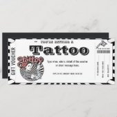 Personalisierte Tattoo-Geschenkkarte Einladung (Vorne/Hinten)