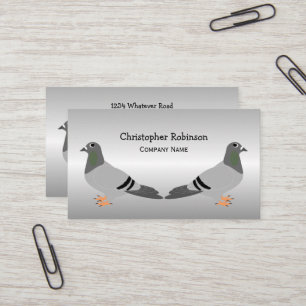 Personalisierte Taubendesign Visitenkarte