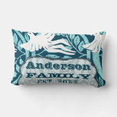 Personalisierte Taubenliebhaberfamilie etabliert Lendenkissen (Rückseite)