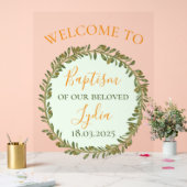 Personalisierte Taufe Akryllische Begrüßungszeiche Acrylschild (Hochzeit)