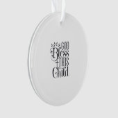 Personalisierte Taufe Christening Ornament (Vorderseite)