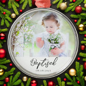 Personalisierte Taufe Foto Keepake Ornament Aus Metall