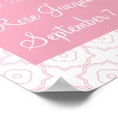 Personalisierte Taufe für Mädchen - 11x14 Poster (Ecke)