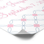 Personalisierte Taufe für Mädchen - 11x14 Poster (Ecke)