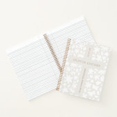 Personalisierte Taufe Geschenk Blumenkreuz-Noteboo Notizblock (Innenseite)