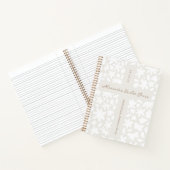 Personalisierte Taufe Geschenk Blumenkreuz-Noteboo Notizblock (Innenseite)