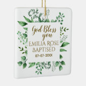 Personalisierte Taufe Geschenk Gott segne Sie Name Keramikornament (Rechts)