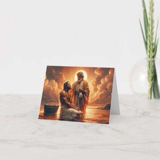 Personalisierte Taufe Jesus, die von Johannes geta Karte (Vorderseite)