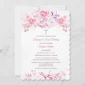 Personalisierte Taufe mit dem Namen der Eltern Einladung (Vorderseite)