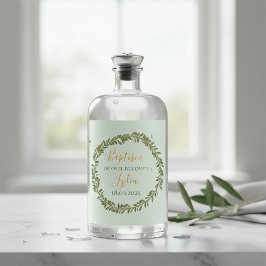 Personalisierte Taufe Weinflasche Weinetikett