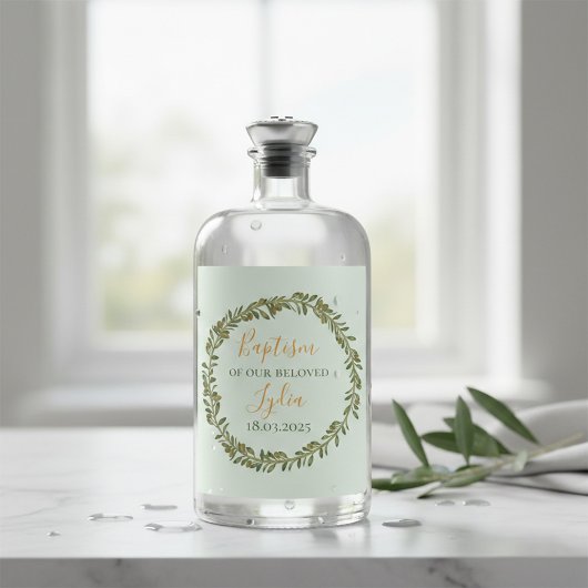 Personalisierte Taufe Weinflasche Weinetikett