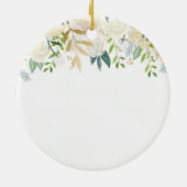 Personalisierte Taufkirche Keramik Ornament (Hinten)