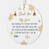 Personalisierte Teacher-Ornamente, Weihnachten Keramik Ornament (Links)