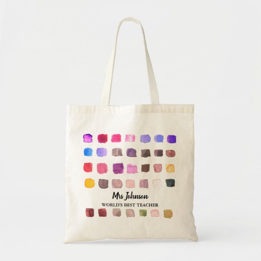 Personalisierte Teacher-Tasche Tragetasche (Vorne)