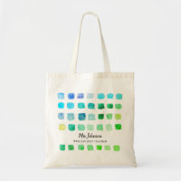 Personalisierte Teacher's Green Tote Bag