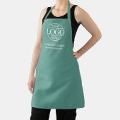 Personalisierte Teal-Schürze mit Logo, maßgeschnei Schürze (InSitu)