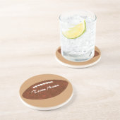 Personalisierte Team Name Football Untersetzer (Seite)