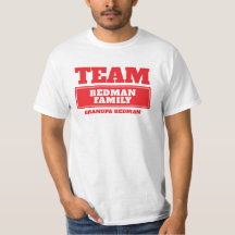 Personalisierte Teamfamilie oder T - Shirt einer G