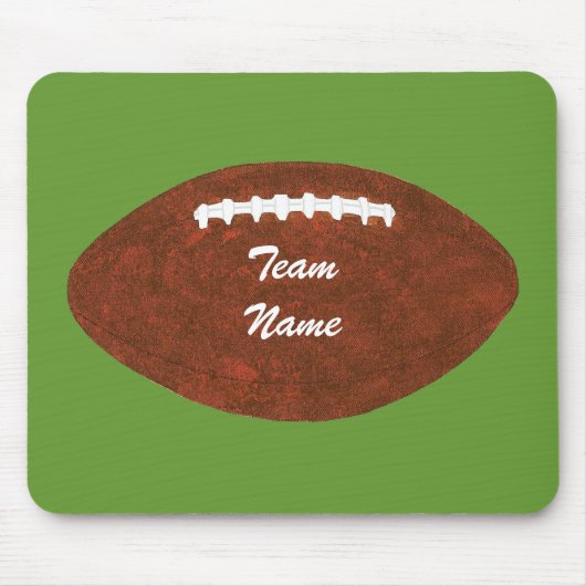Personalisierte Teamname Fußball Grüne Mousepads (Vorne)