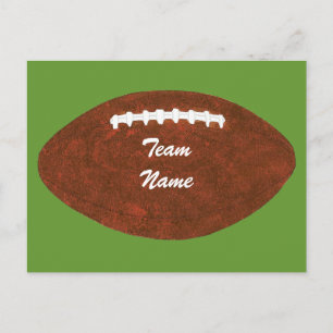 Personalisierte Teamname-Fußball-Postkarten Postkarte