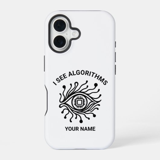 Personalisierte Tech-iPhone-Hülle mit individuelle iPhone 16 Hülle (Rückseite)