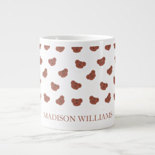 Personalisierte Teddy-Bären-Tasse   Niedliches ben Jumbo-Tasse