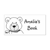 Personalisierte Teddy Bear Buchzeichen Briefmarke Gummistempel (Prägung)