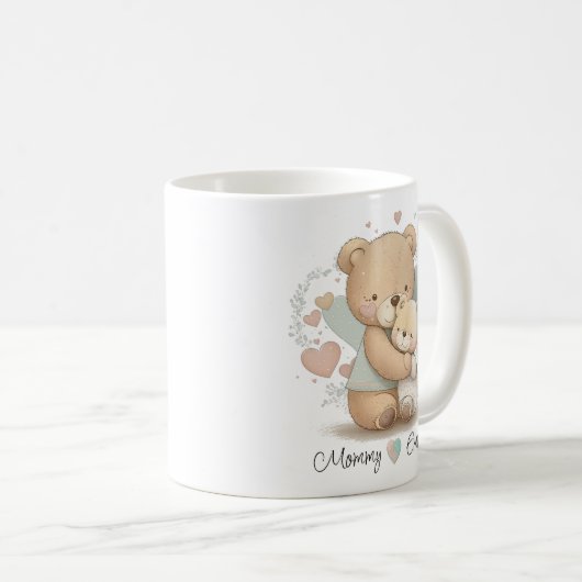 Personalisierte Teddy Bear Liebe Tasse (VorderseiteRechts)