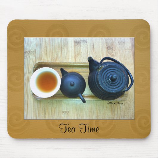 Personalisierte Tee-Einstellung Stillleben Mousepad (Vorne)
