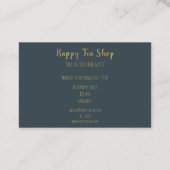 Personalisierte Tee Shop Visitenkarte (Rückseite)