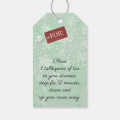 Personalisierte Teemischung von Geschenkanhänger (Rückseite)