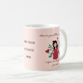 Personalisierte Teetasse mit einer Umarmung (VorderseiteRechts)