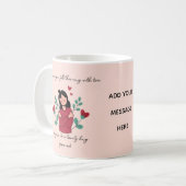 Personalisierte Teetasse mit einer Umarmung (Vorderseite Links)