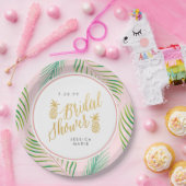 Personalisierte Teller aus tropischem Brautparty (Party)