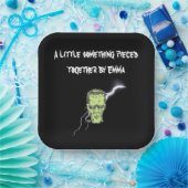Personalisierte Teller, Frankenstein Halloween Pappteller (Party)