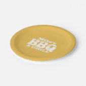 Personalisierte Teller für GRILLEN Party (Schrägansicht)