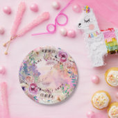 Personalisierte Teller von Aquarellpapier (Party)