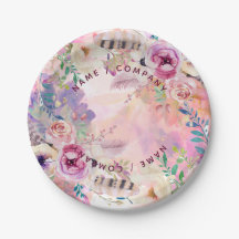 Personalisierte Teller von Aquarellpapier