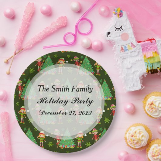 Personalisierte Teller zu Weihnachten (Party)